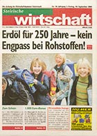 Titelseite "Steirische Wirtschaft" 10.9.2004