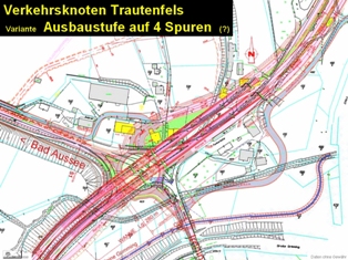 Verkehrskontenpunkt Trautenfels 4 Spuren