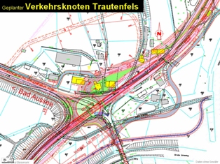 Verkehrskontenpunkt Trautenfels 2 Spuren