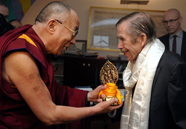 Vaclav Havel und der Dalai Lama